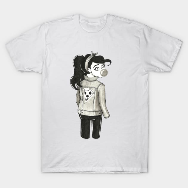 Pizza Girl T-Shirt by conshnobre